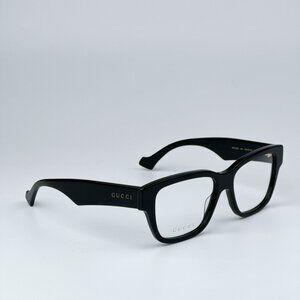Gucci GG1428O 004 BRAND NEW Eyeglasses Black Square Men